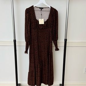 NWT QED London Leopard print dress Size US 4 UK 6